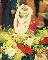 a photograph of the Urn containing Holy Water.